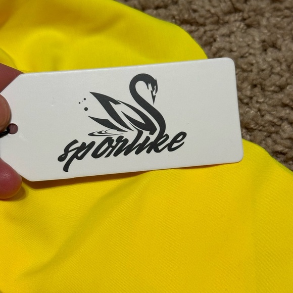 SPORLIKE Women Ruffle High Waist Swimsuit - Picture 3 of 4